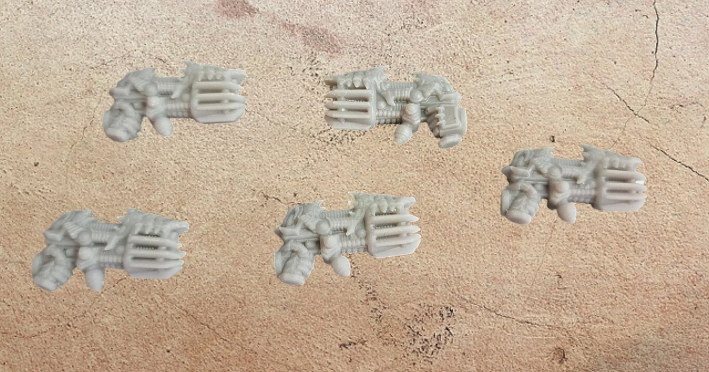 Disintigrator pistols.