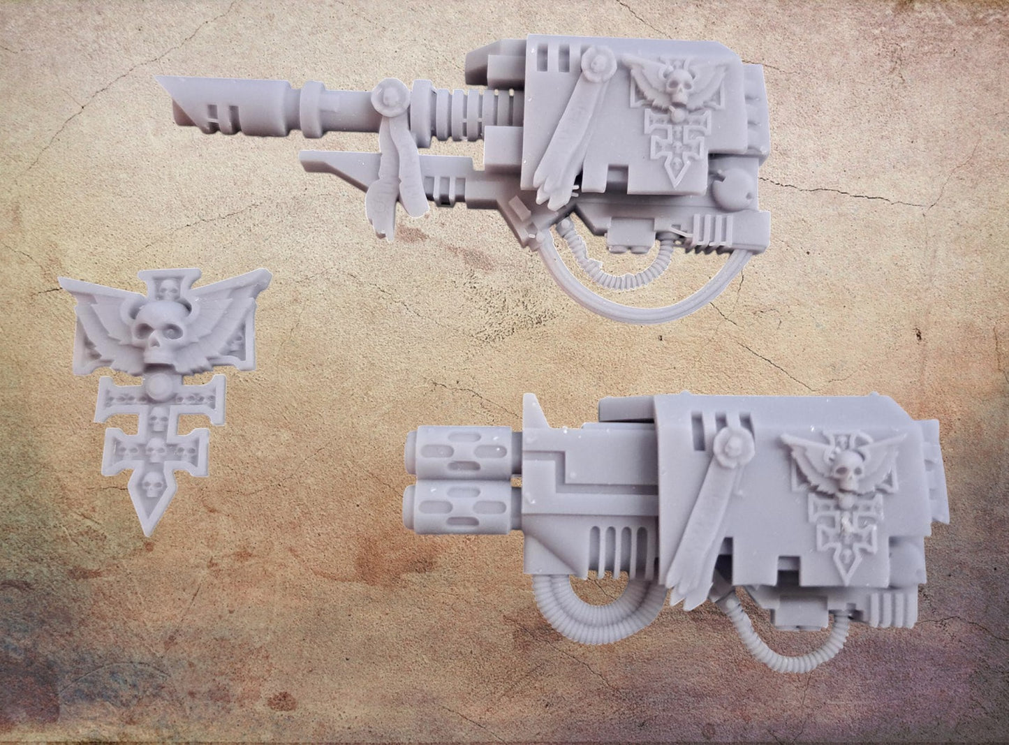 Deathwatch Melta and lascannon sponson.