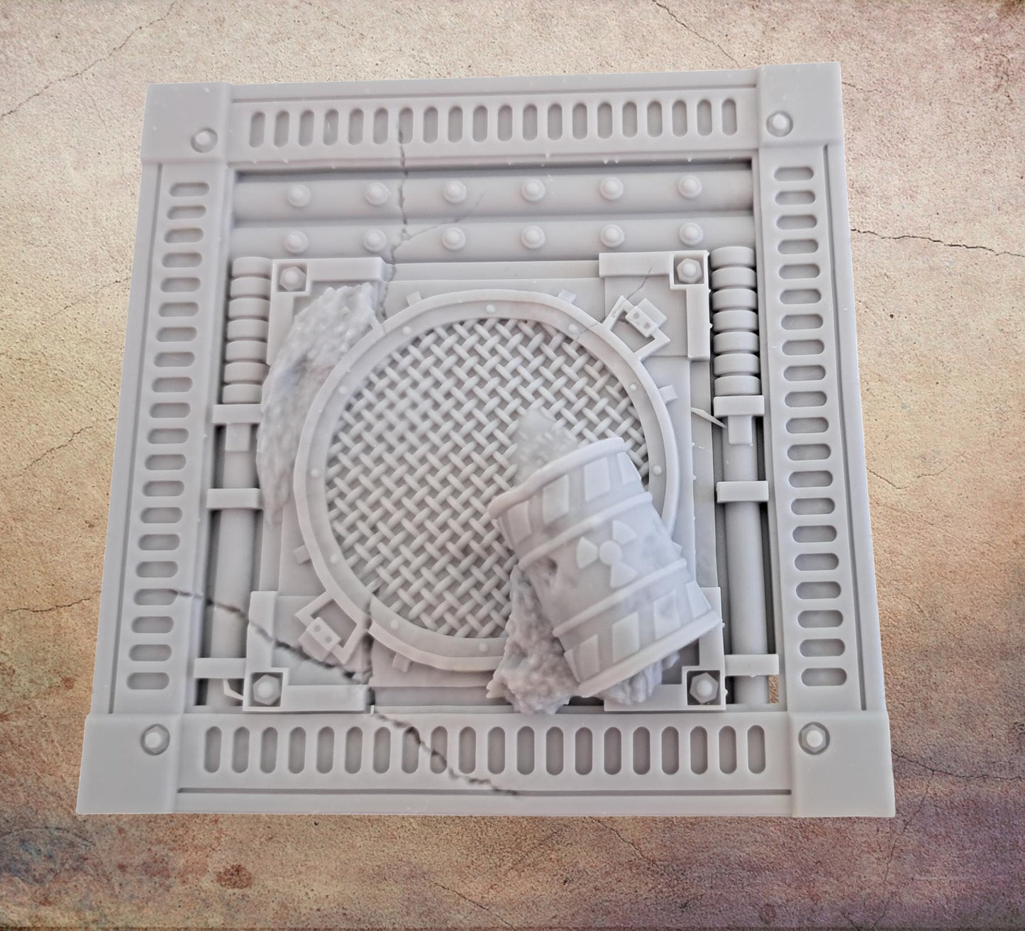 Scenic floor grills.