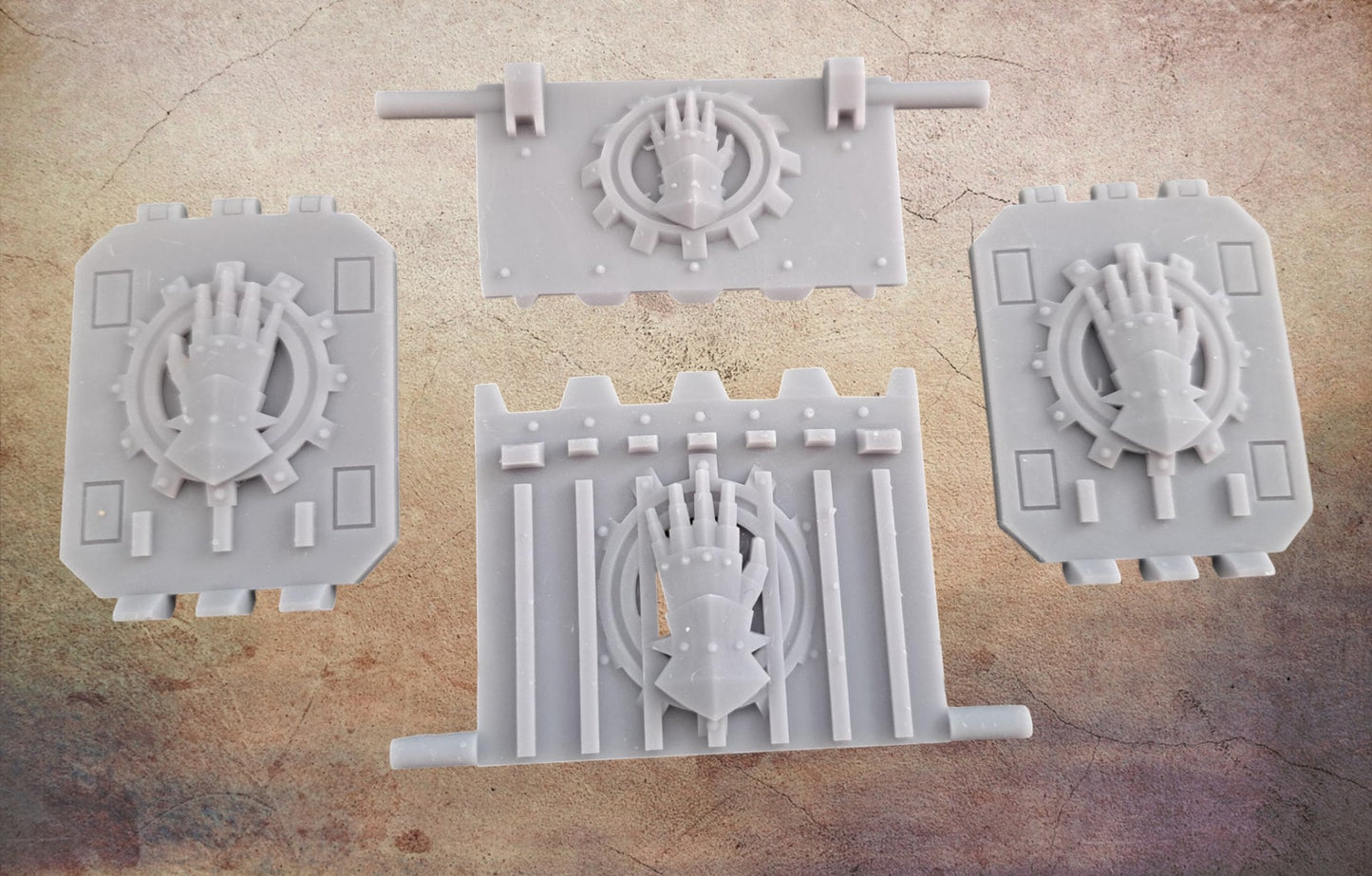 Metal Hands, doors and ramps.