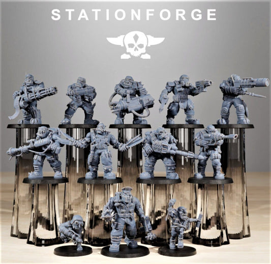 Orkaz Skillers/ Orkaz/ Orc /Station Forge 3d prints (Full Set/unassembled)