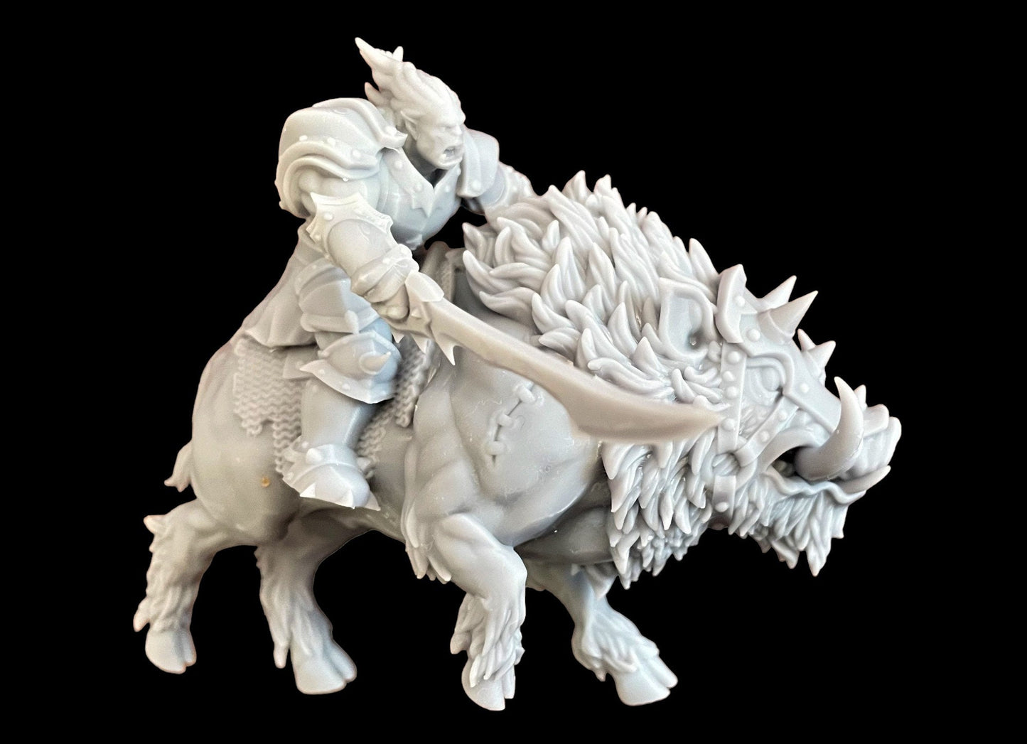 Beast Boars Riders - Nestah Orcs 4 Variations - One Sin for Seven Kingdoms - The Beholder Miniatures