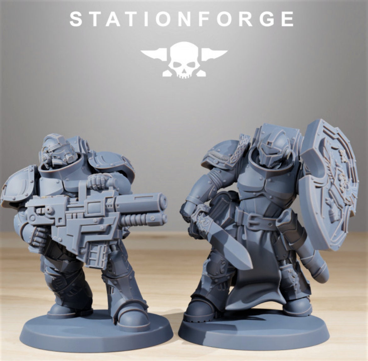 Socratis Knights x 2 models /3d resin minatures