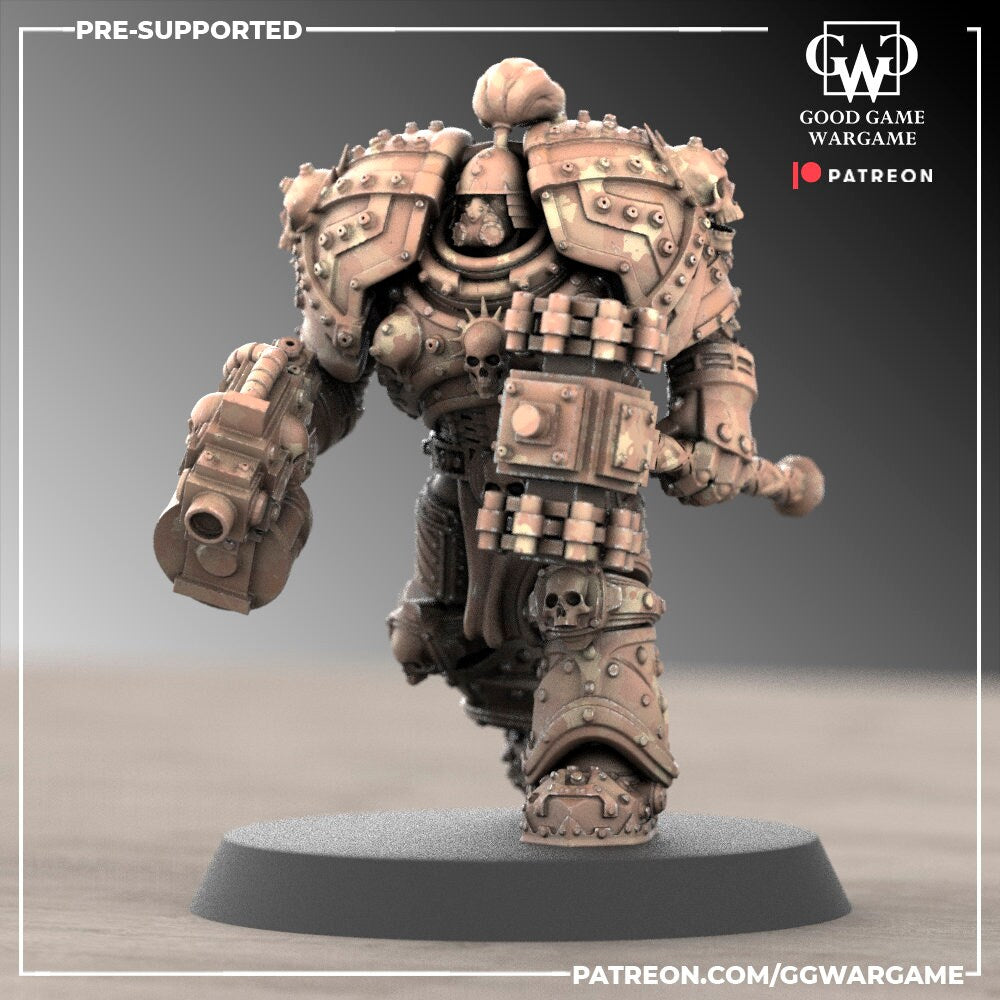 Thunder Warriors Heavy Armour SQ1  Unit (5 models supplied/2 Variations)