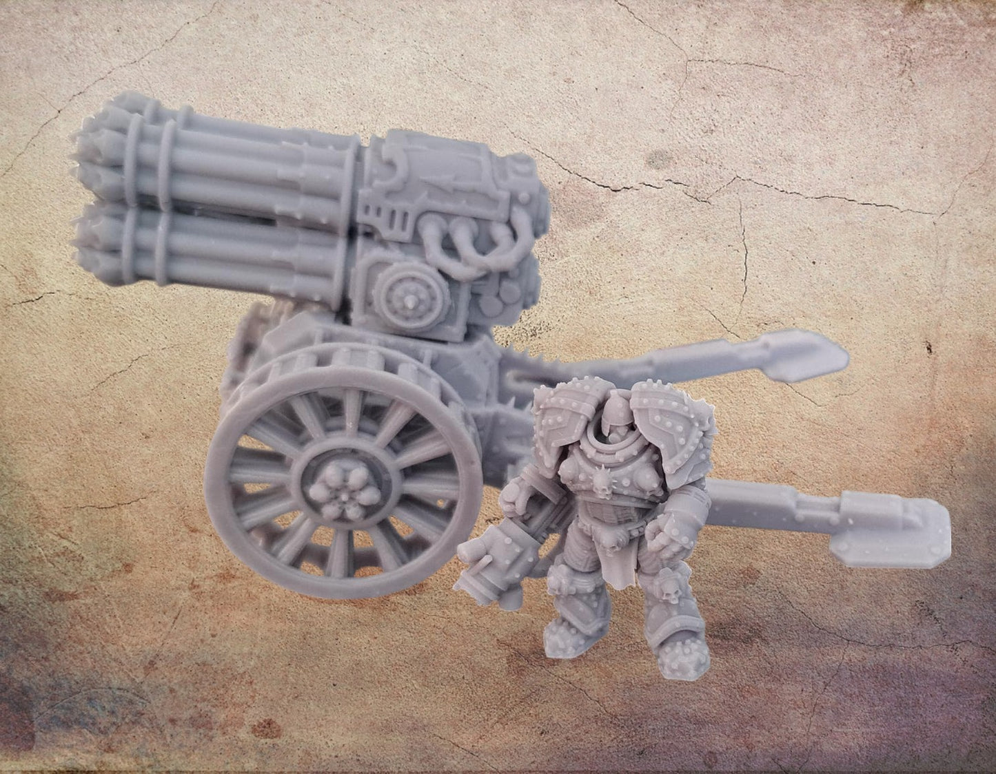 Chaos Big Gun artillery platforms.(figure is for scale and not included).