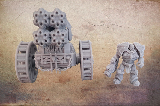 Chaos Big Gun artillery platforms.(figure is for scale and not included).