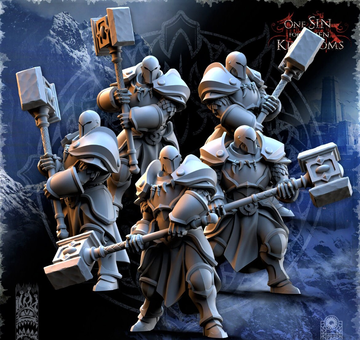 Stormwolves Sunderers - 2 Variations - dnd/fantasy war-gaming - The Beholder Miniatures ‧ 32mm