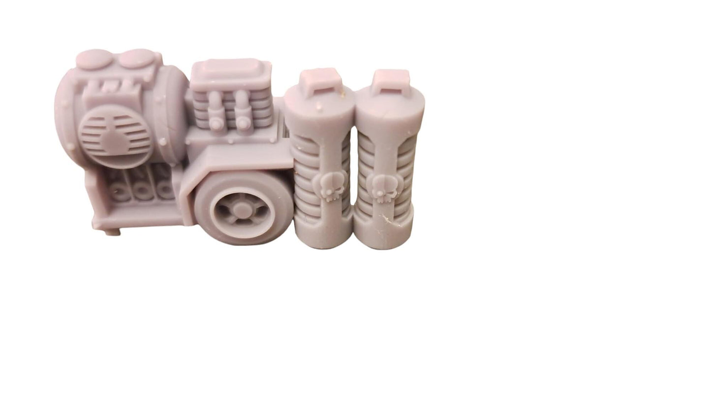 Crashed Spaceship pillars and scenery for wargaming