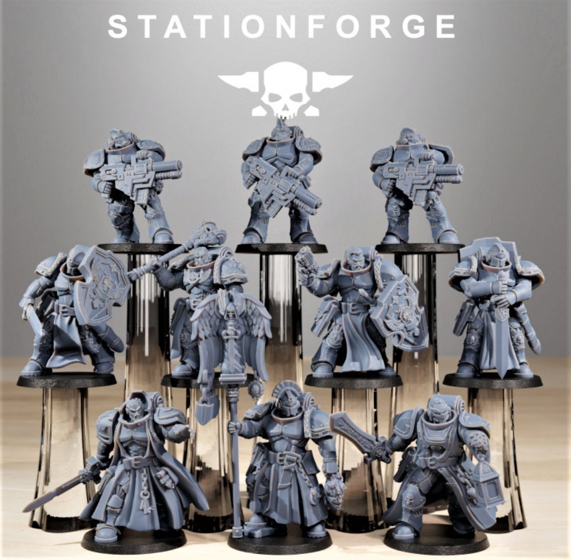 Socratis Knights x 2 /3d resin minatures