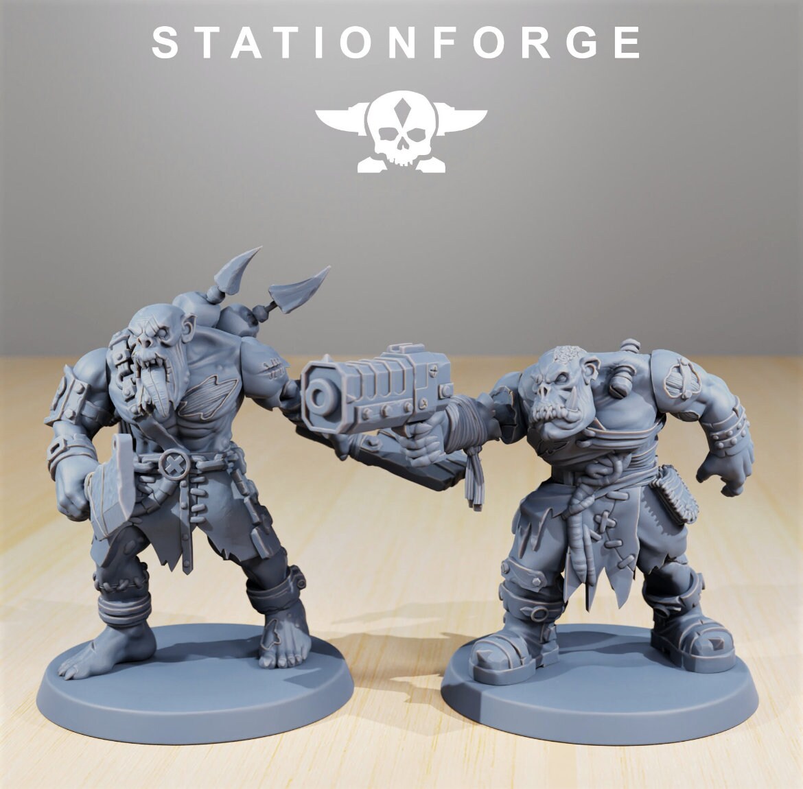 Orkaz Plague Spredaz/ Orkaz/ Orc /Station Forge 3d prints (Full Set/unassembled)