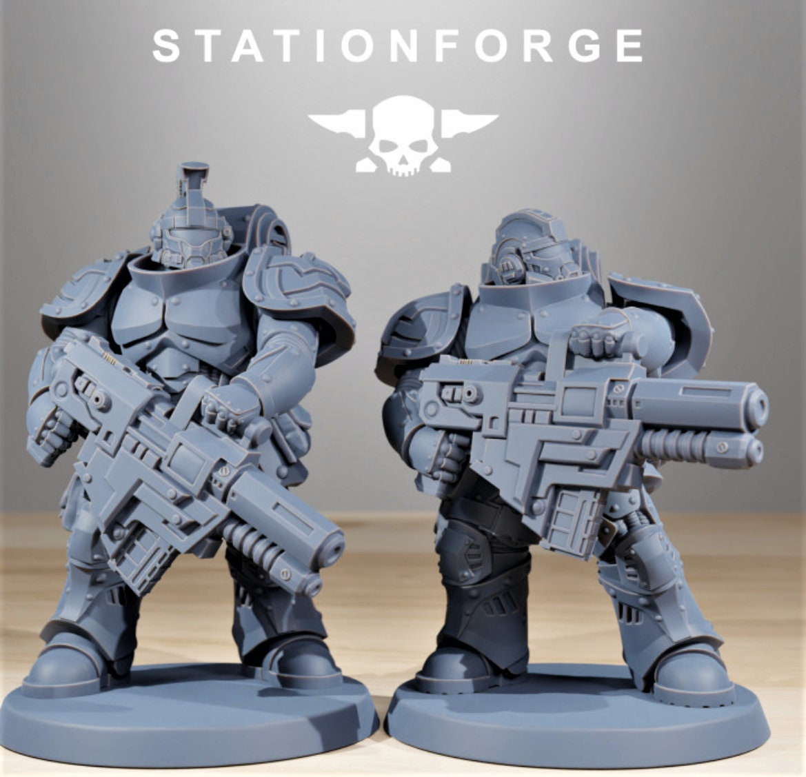 Socratis Knights x 2/ 28mm scale /3d resin minatures