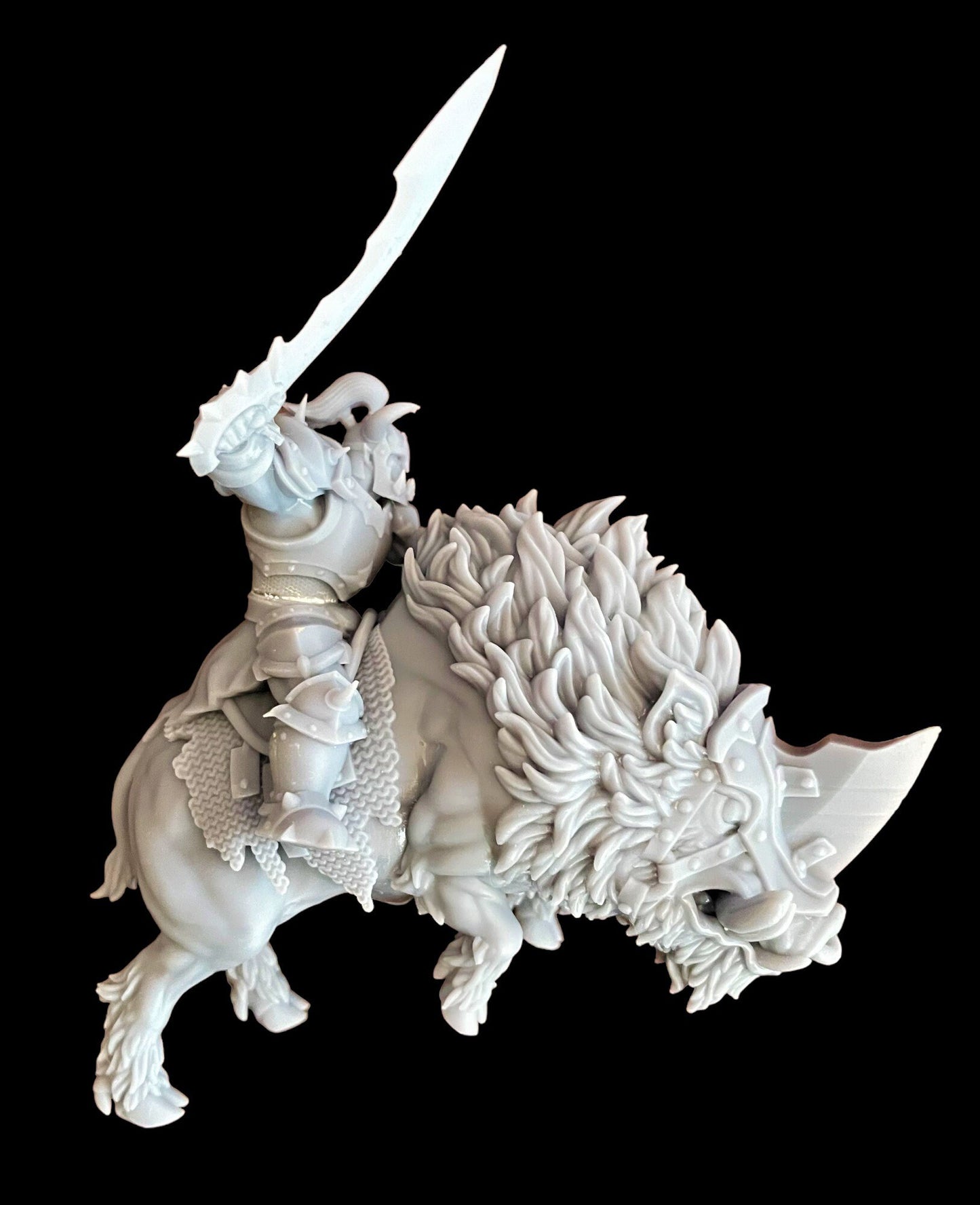 Beast Boars Riders - Nestah Orcs 4 Variations - One Sin for Seven Kingdoms - The Beholder Miniatures