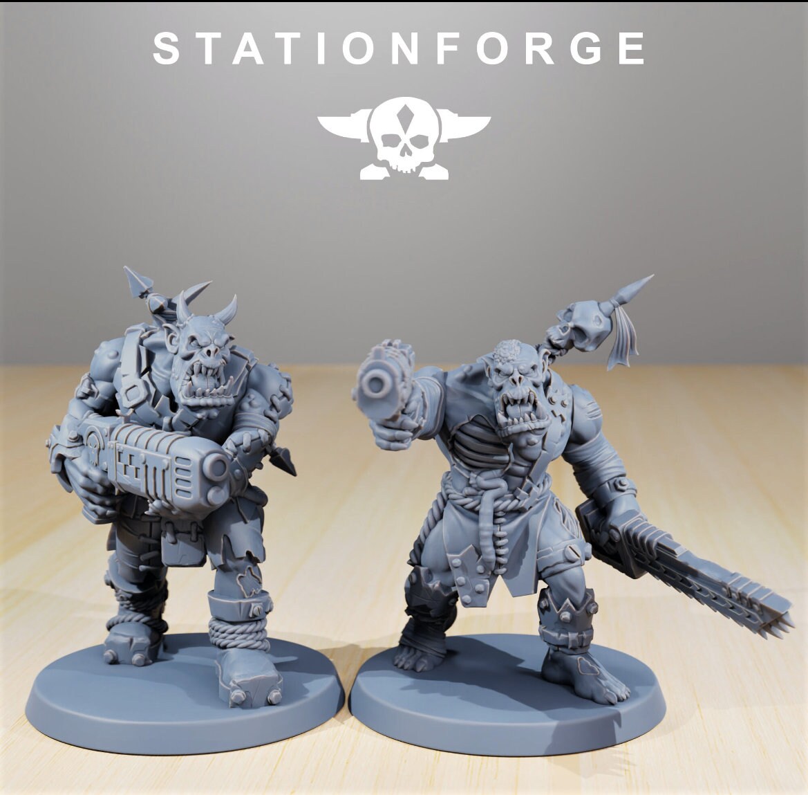 Orkaz Plague Spredaz/ Orkaz/ Orc /Station Forge 3d prints (Full Set/unassembled)