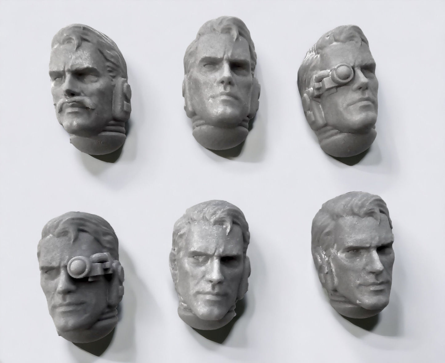 Set of 6 Henry Cavil Heads  for wargame miniatures