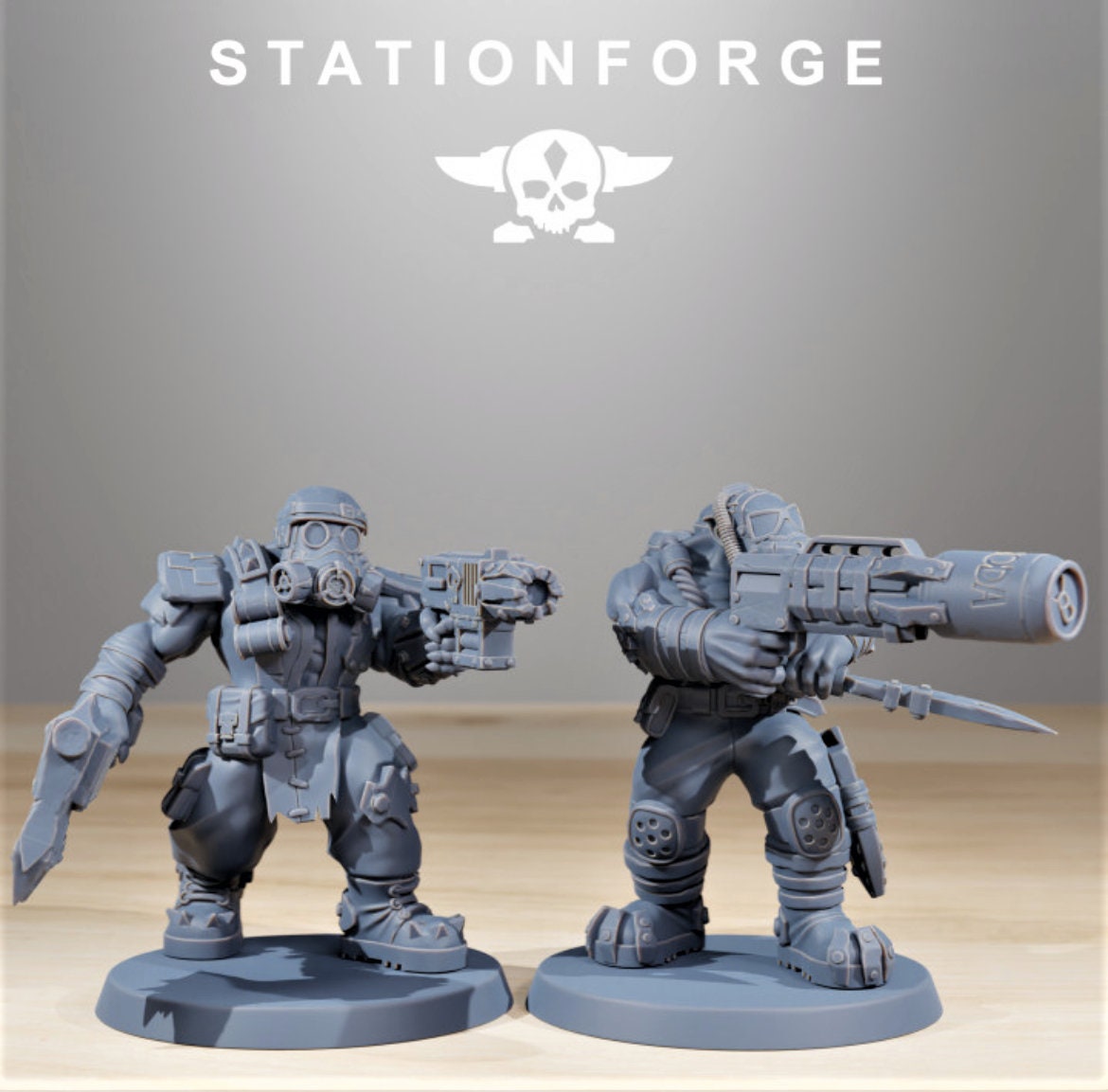 Orkaz Skillers/ Orkaz/ Orc /Station Forge 3d prints (Full Set/unassembled)