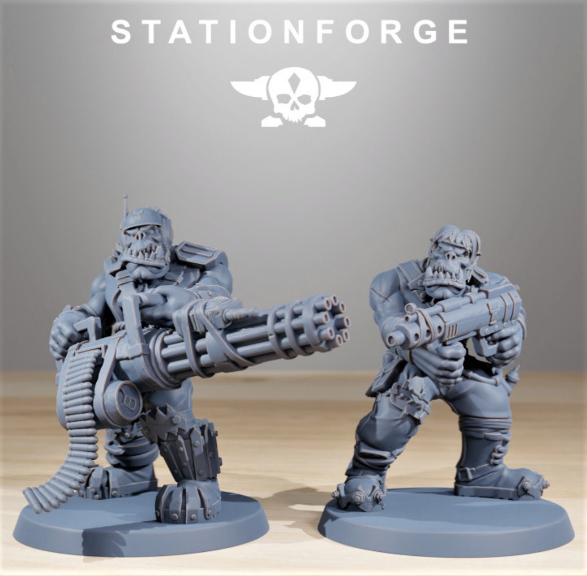 Orkaz Skillers/ Orkaz/ Orc /Station Forge 3d prints (Full Set/unassembled)