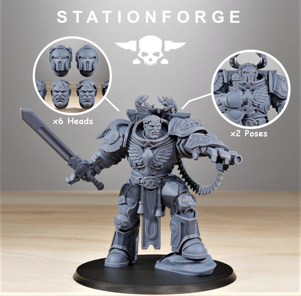 Socratis Archon 3D printed station forge miniatures