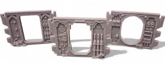 Crashed Spaceship Doors and pilers scenery for wargaming
