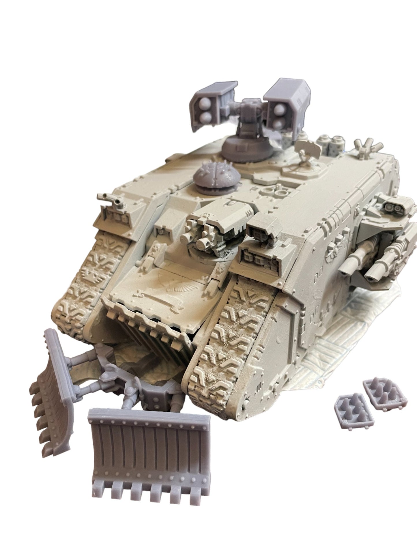 Mine Plough and Missile Laucher for Landraider