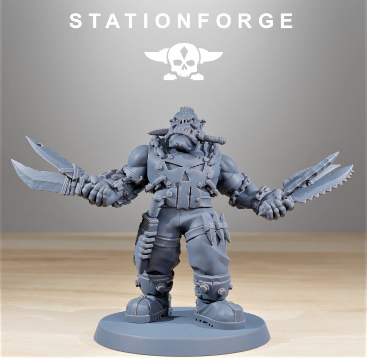 Orkaz Skillers/ Orkaz/ Orc /Station Forge 3d prints (Full Set/unassembled)