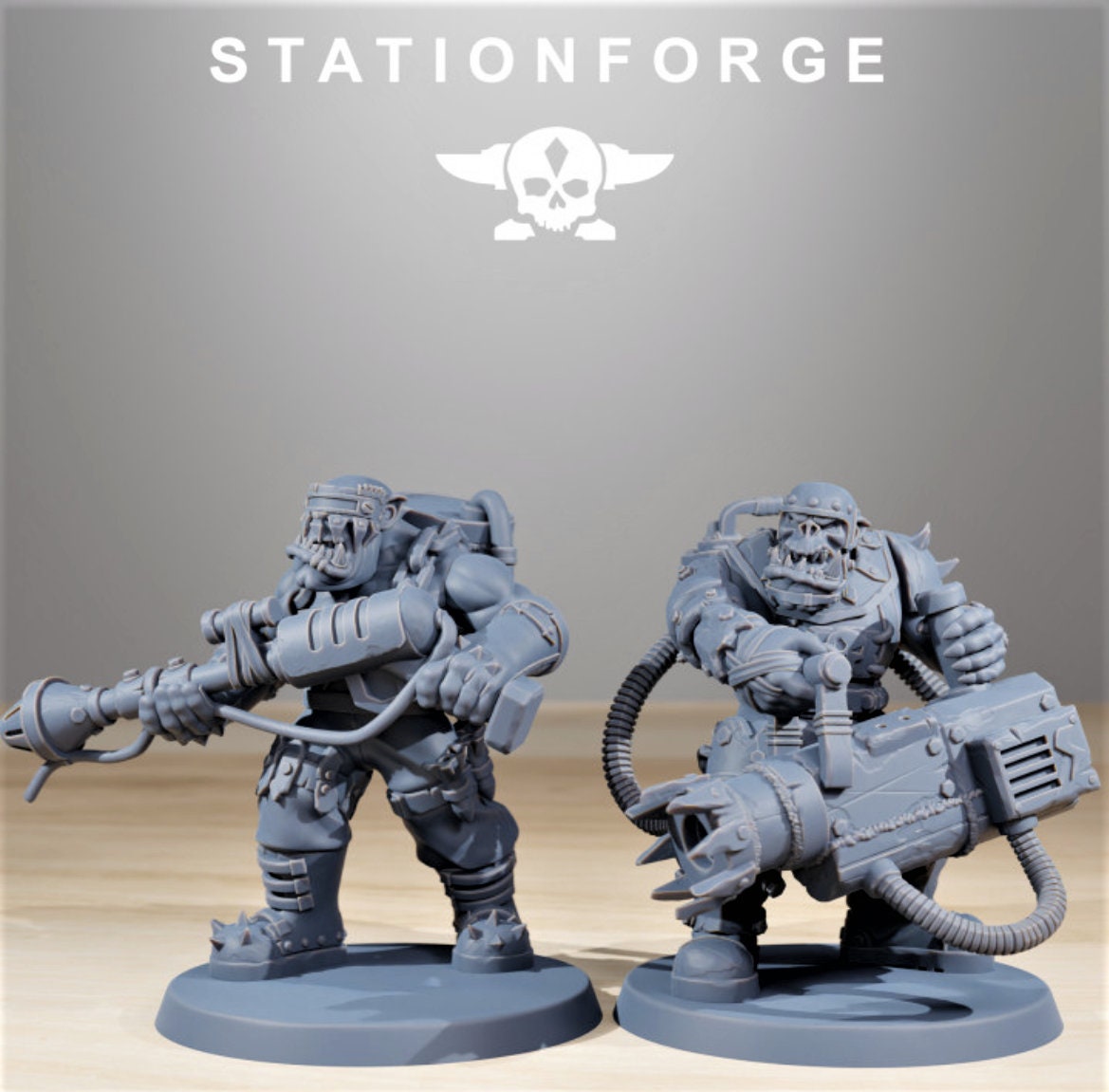 Orkaz Skillers/ Orkaz/ Orc /Station Forge 3d prints (Full Set/unassembled)