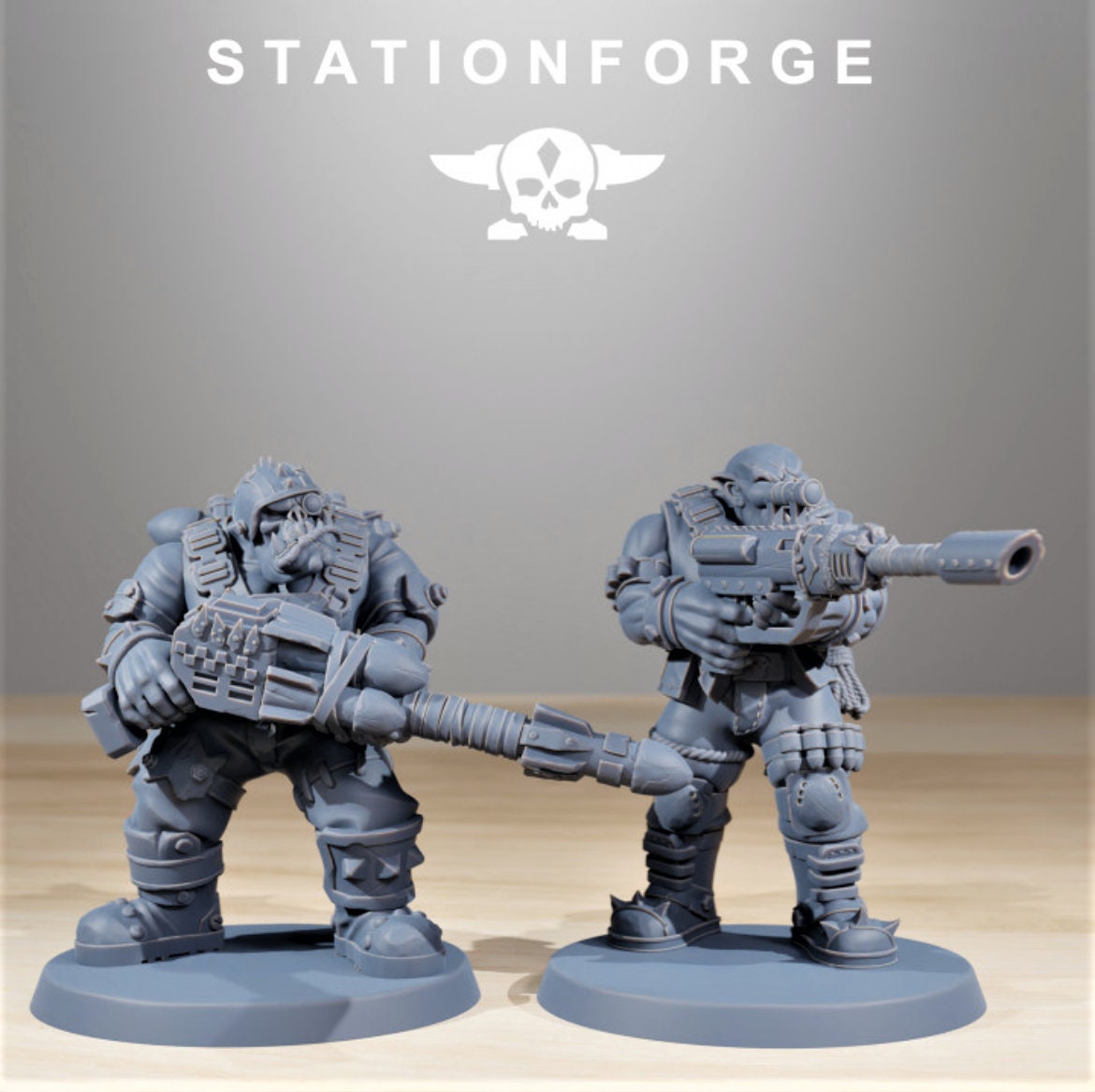 Orkaz Skillers/ Orkaz/ Orc /Station Forge 3d prints (Full Set/unassembled)