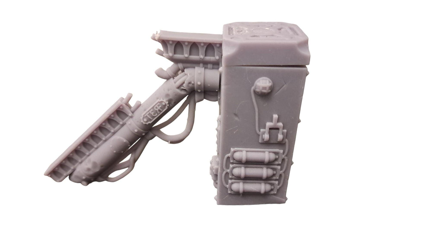 Crashed Spaceship pillars and scenery for wargaming