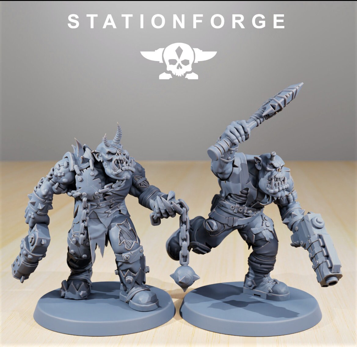Orkaz Plague Spredaz/ Orkaz/ Orc /Station Forge 3d prints (Full Set/unassembled)
