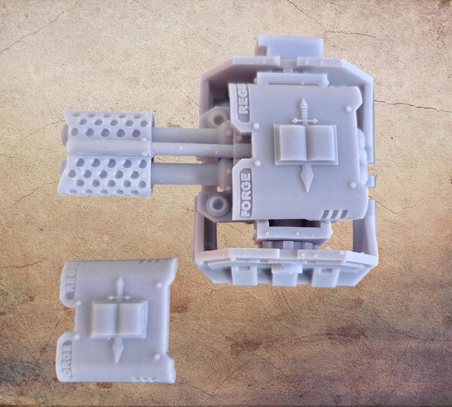 Grey Guys landraider Flamer with tank Sponsons (set of 2).