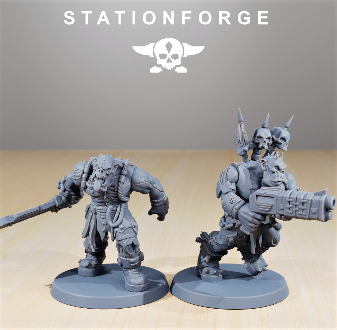Orkaz Plague Spredaz/ Orkaz/ Orc /Station Forge 3d prints (Full Set/unassembled)