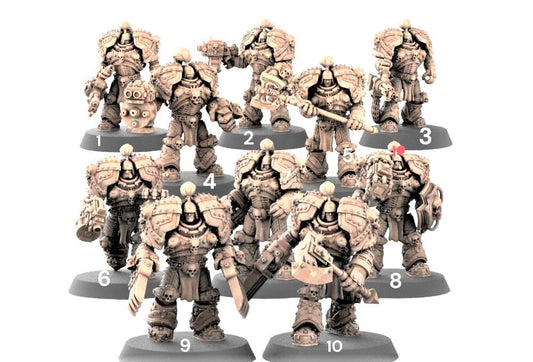 Thunder Warriors Heavy Armour SQ1  2 sizes/12 pack sizes