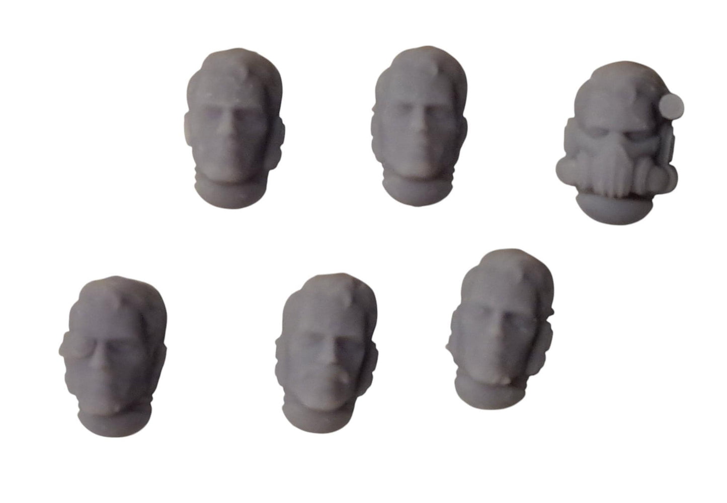 Set of 6 Henry Cavil Heads  for wargame miniatures (to fit Primaris body)