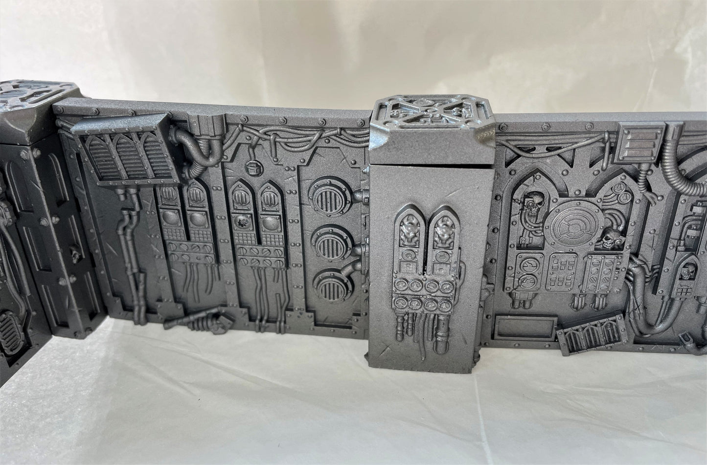 Crashed Spaceship walls and pillars scenery for wargaming