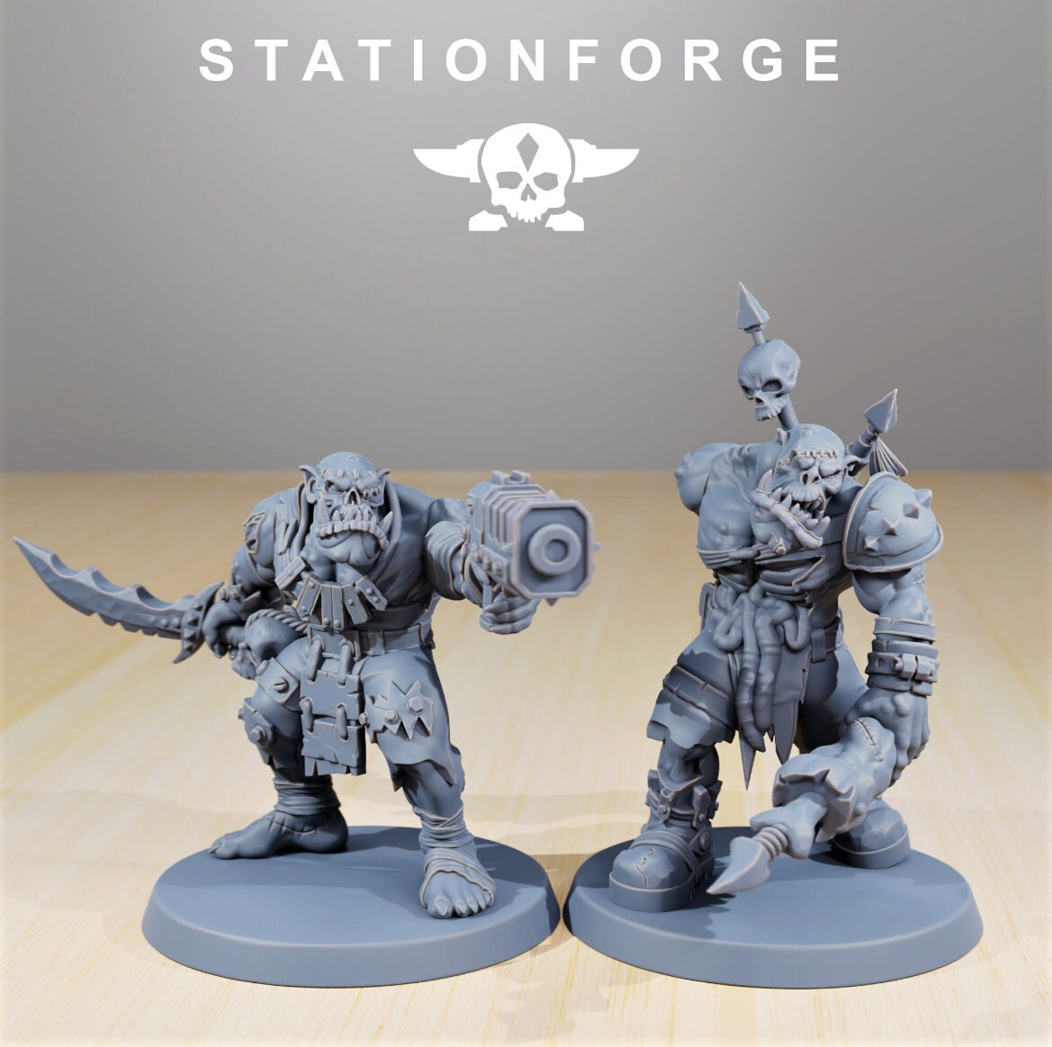 Orkaz Plague Spredaz/ Orkaz/ Orc /Station Forge 3d prints (Full Set/unassembled)