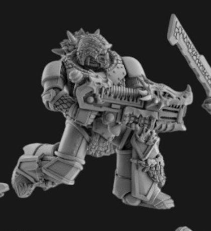 Socratis - Fire Lizard Warriors Order - x5 Assault Squad 32mm  Bases by DakkaDakka