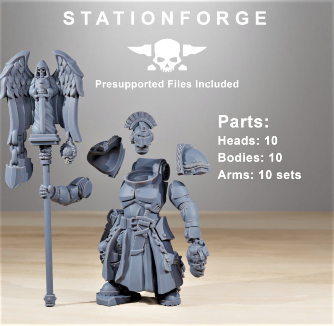 Socratis Knights x 2 models /3d resin minatures