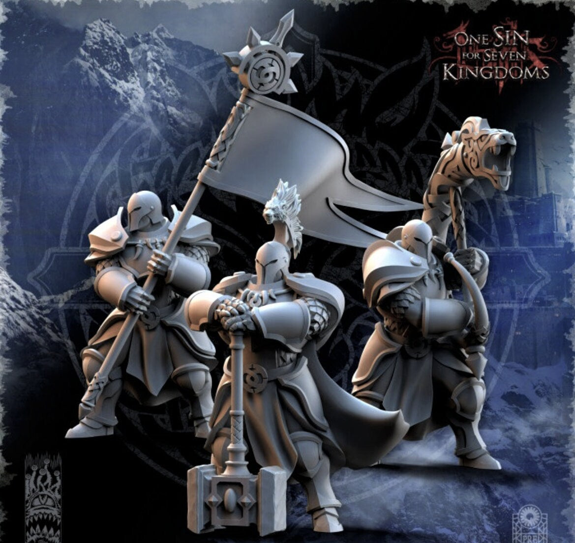 Stormwolves Sunderers Command Group - 3 Variations - dnd/fantasy war-gaming - The Beholder Miniatures ‧ 32mm
