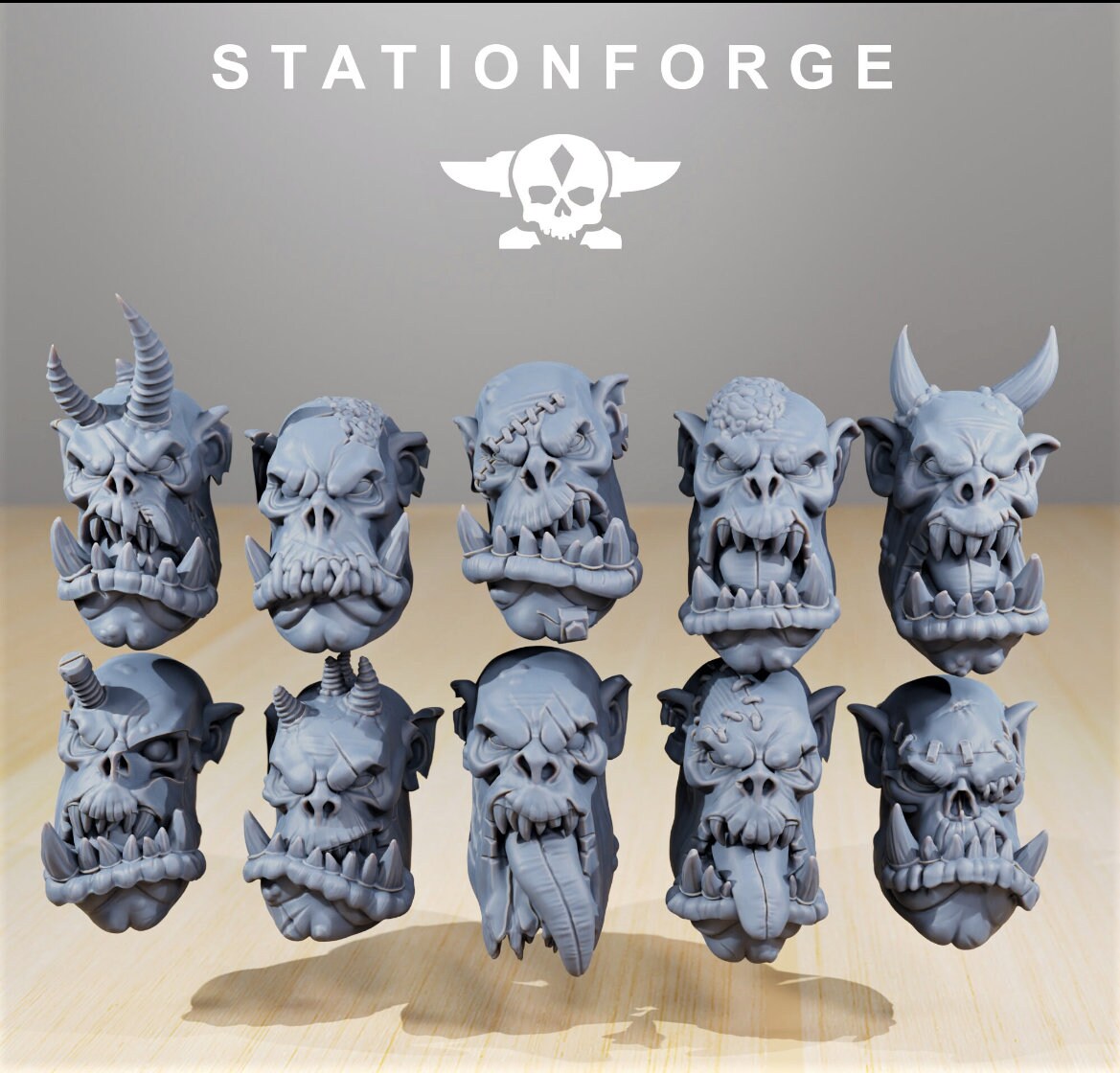 Orkaz Plague Spredaz/ Orkaz/ Orc /Station Forge 3d prints (Full Set/unassembled)