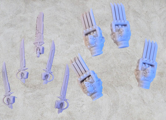 Thunder warrior Mellie weapons ( Hands attached).
