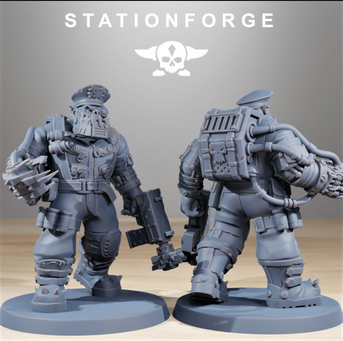Orkaz Skillers/ Orkaz/ Orc /Station Forge 3d prints (Full Set/unassembled)