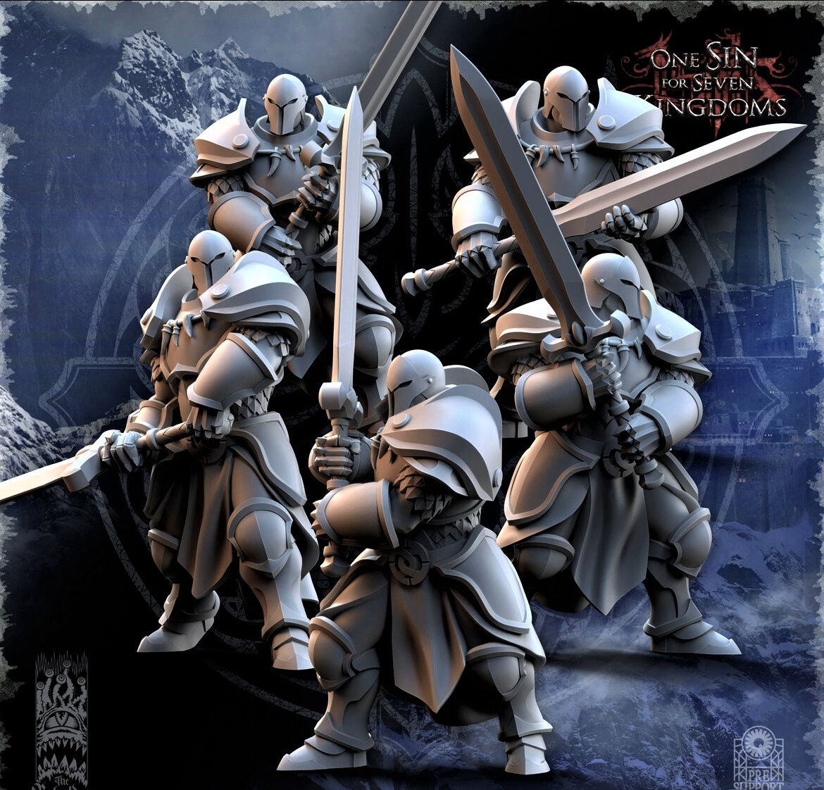 Stormwolves Sunderers - 2 Variations - dnd/fantasy war-gaming - The Beholder Miniatures ‧ 32mm