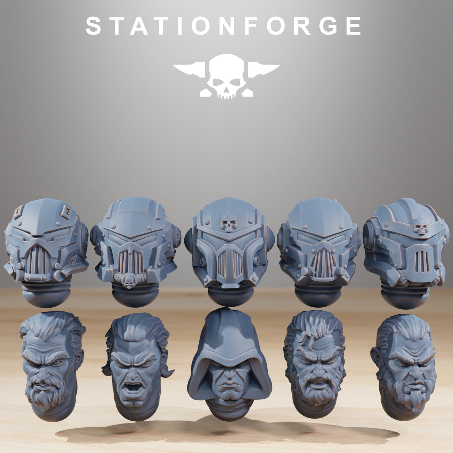 Socratis Legion Crusaders * Set of 10 32mm scale/Station Forge/8K resin printed