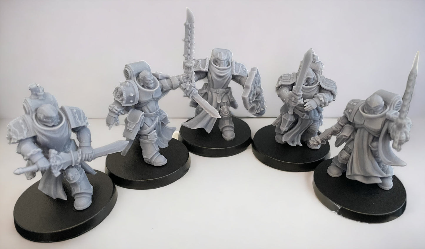 Socrates Crusader melee unit (5 figures supplied)