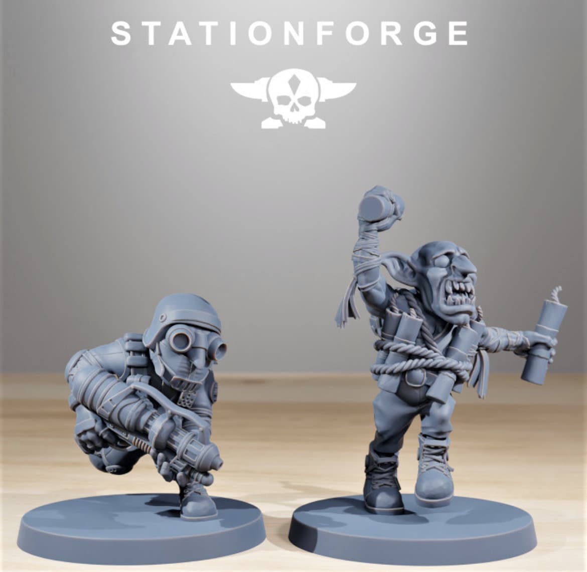 Orkaz Skillers/ Orkaz/ Orc /Station Forge 3d prints (Full Set/unassembled)