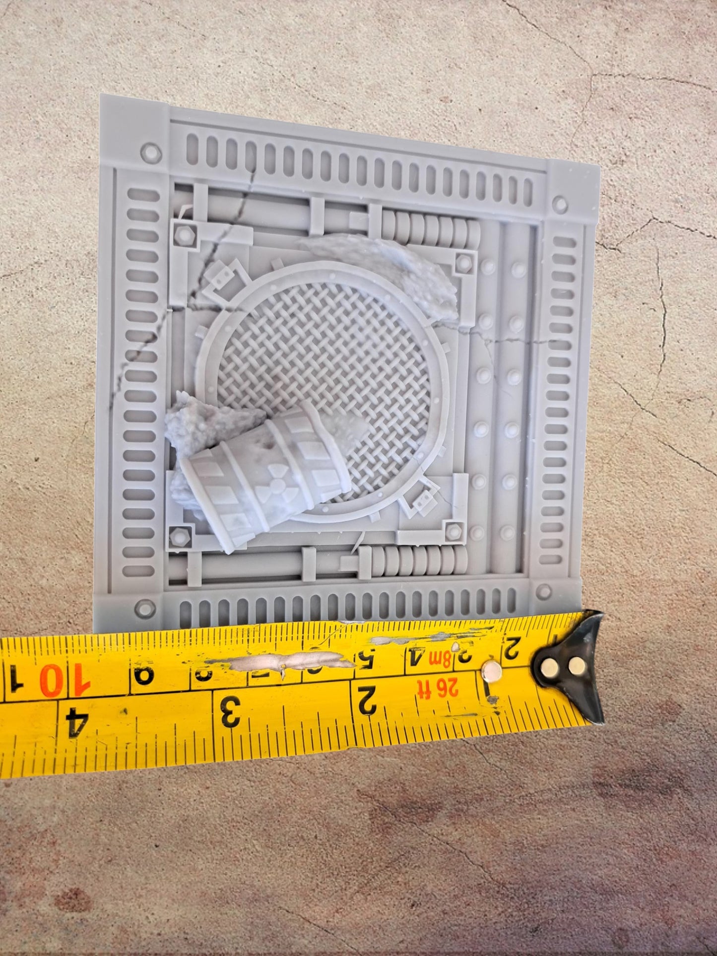Scenic floor grills.