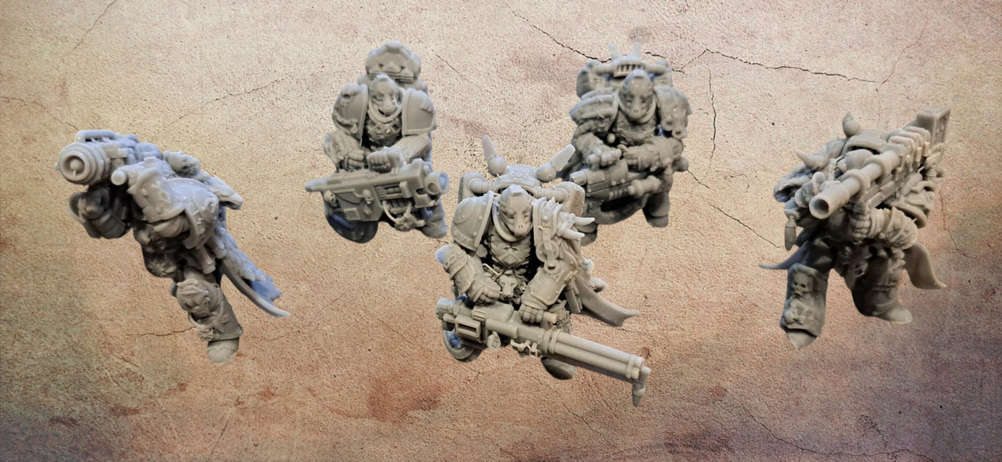 Space Viking heavy weapons team.