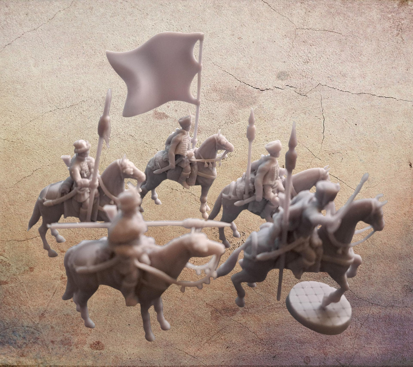 Big hat Prussian Command Horse troops.