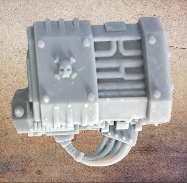 Boxy dread missile arm.