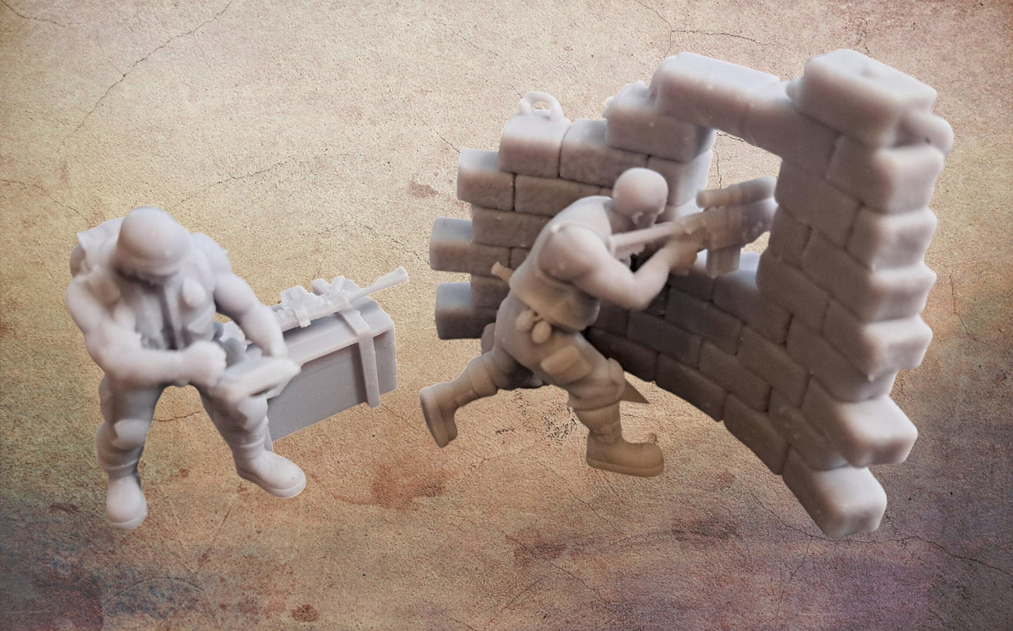 Catchacan troops and walls.