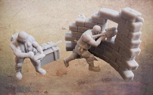 Catchacan troops and walls.